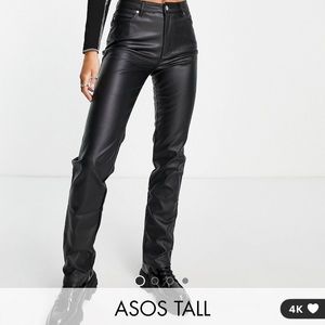 New never been worn vegan leather jeans